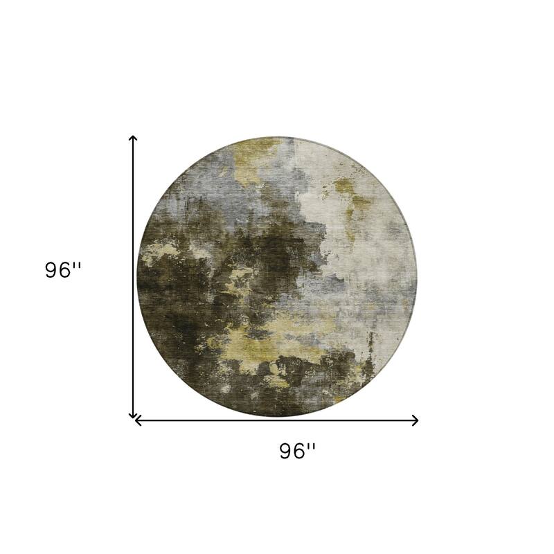 HomeRoots Abstract Transitional Rectangle Outdoor Rug