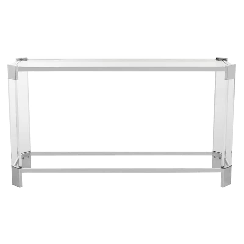 SAFAVIEH Couture Þorveig Acrylic Console Table - 52" W x 15" L x 29" H - 52Wx15Dx29H
