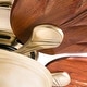 preview thumbnail 10 of 8, Honeywell Sabal Palm Tropical LED Ceiling Fan with Bowl Light, Hand Carved Blades - 52-inch