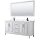 Option White, Black Trim, White Quartz Top
