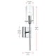 preview thumbnail 2 of 10, Elegant Lighting LD2361 Elsreth 20" Tall Bathroom Sconce