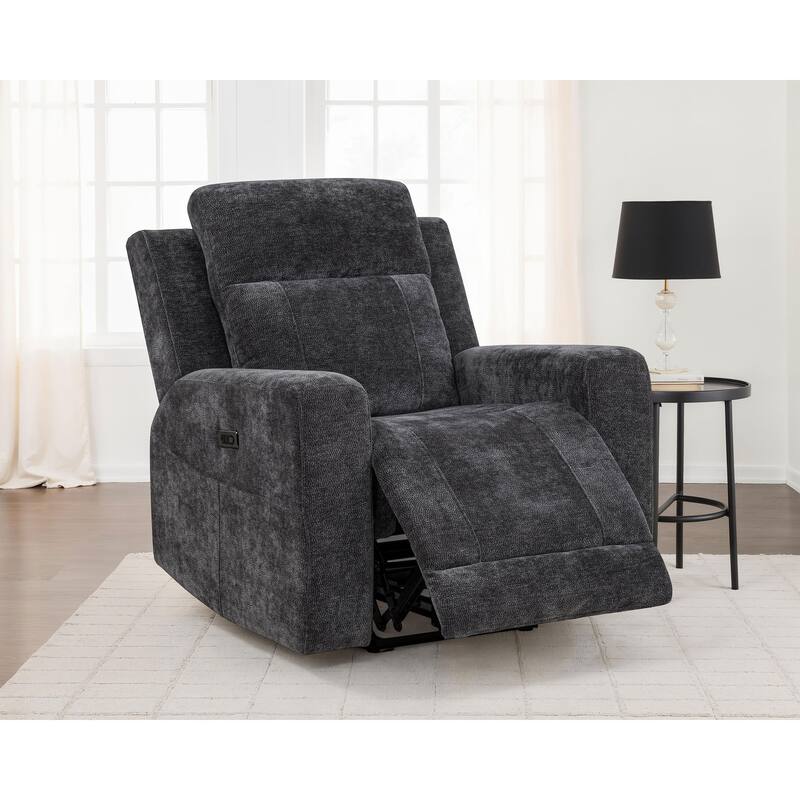 Kennett Chenille Upholstered Power Recliner Chair