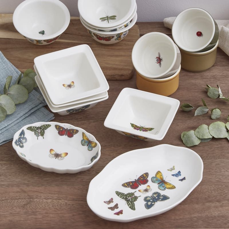 Portmeirion Botanic Garden Harmony Accents Oval Fluted Dish - 6 in