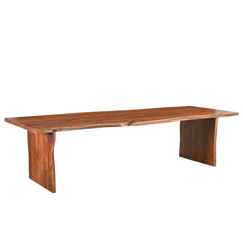 Sienna Live Edge Wood Bench - 73" W - Chestnut Brown