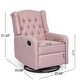 preview thumbnail 36 of 44, Mohaven Contemporary Tufted Wingback Swivel Recliner by Christopher Knight Home