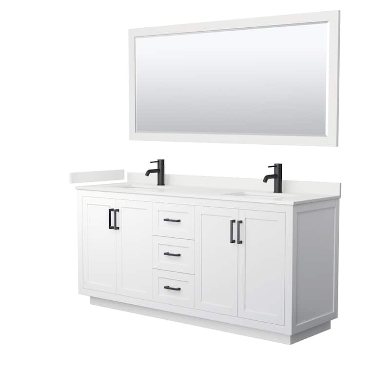 Wyndham Collection WCF292972D-QTZ-UNSM70 Miranda 72" Free Standing