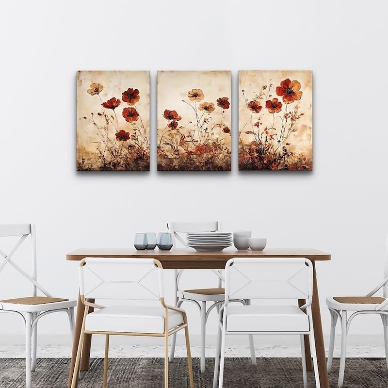 Wall Pictures Flowers Watercolour Paintings Modern Aesthetic
