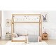 preview thumbnail 4 of 10, House-shaped Twin Size Wooden House Bed Kids Bed