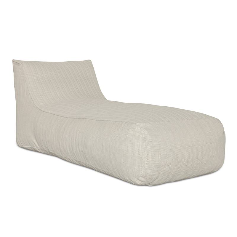 NADAAL STUDIOS Thalenor Chaise, Beanbag-Inspired Olefin & Polystyrene Single-Seater Cream