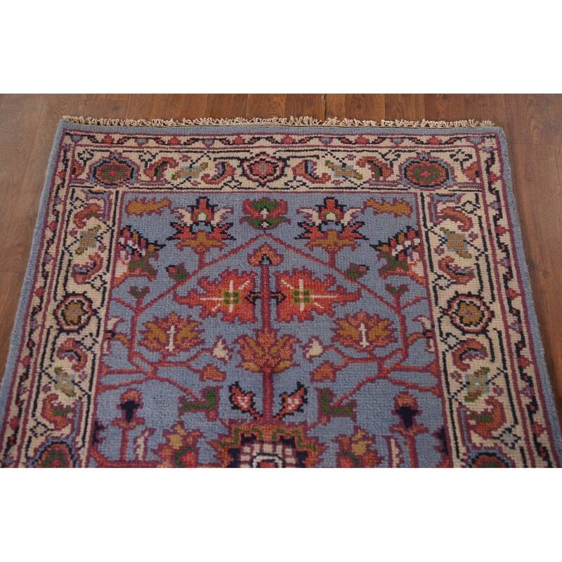 Heriz Serapi Oriental Accent Rug Handmade Wool Carpet - 3'0"x 4'11"