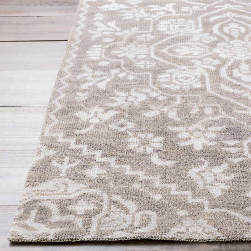 Hand-Knotted Brunoy Wool/Viscose Area Rug (2' x 3')