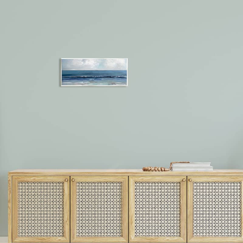 Stupell Cloudy Ocean Waves Horizon Wall Plaque Art, Design by Sally Swatland