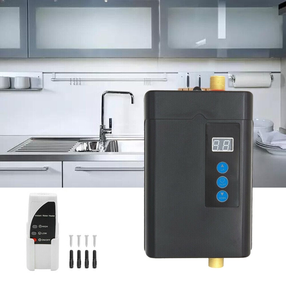 Electric Tankless Instant Hot Water Under Sink Anlabeier 6000W