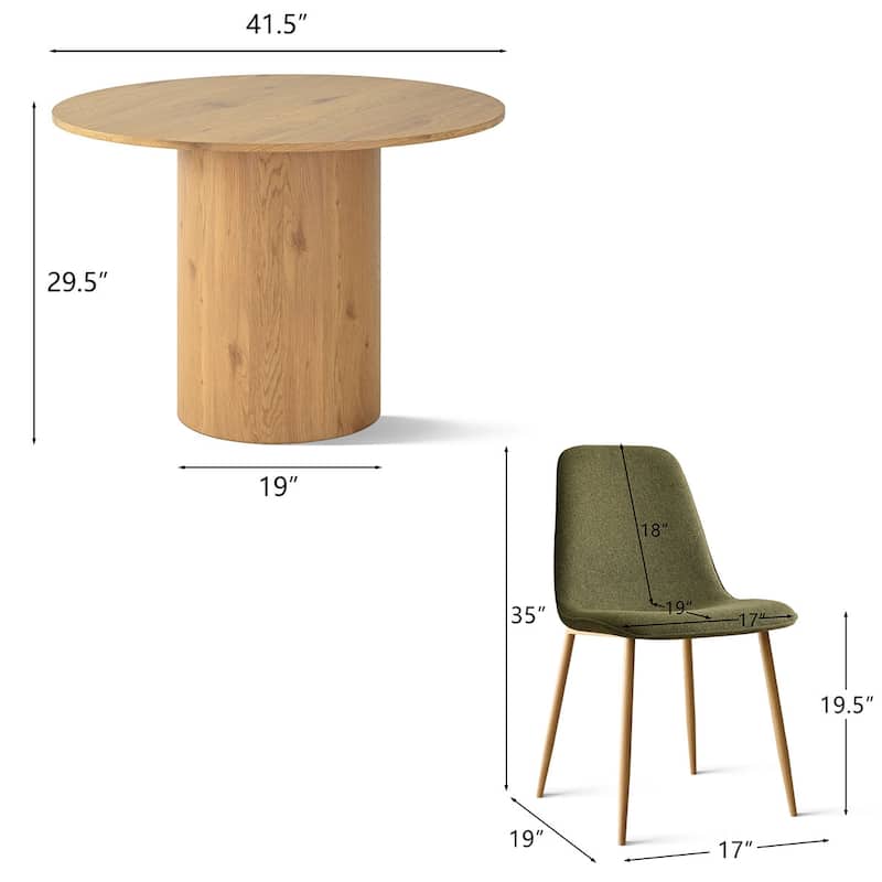 5-Piece Round Dining Table Sets