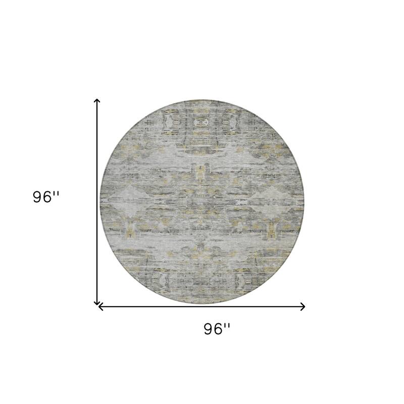 HomeRoots Abstract Transitional Rectangle Outdoor Rug