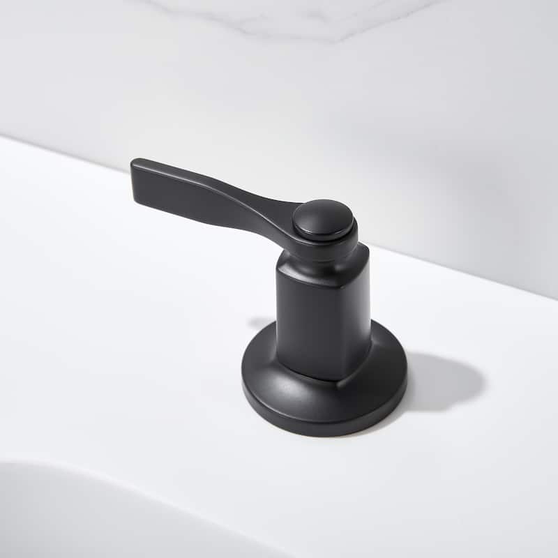 Luxier Larko 8 in. Widespread 2-Handle Bathroom Faucet with Drain