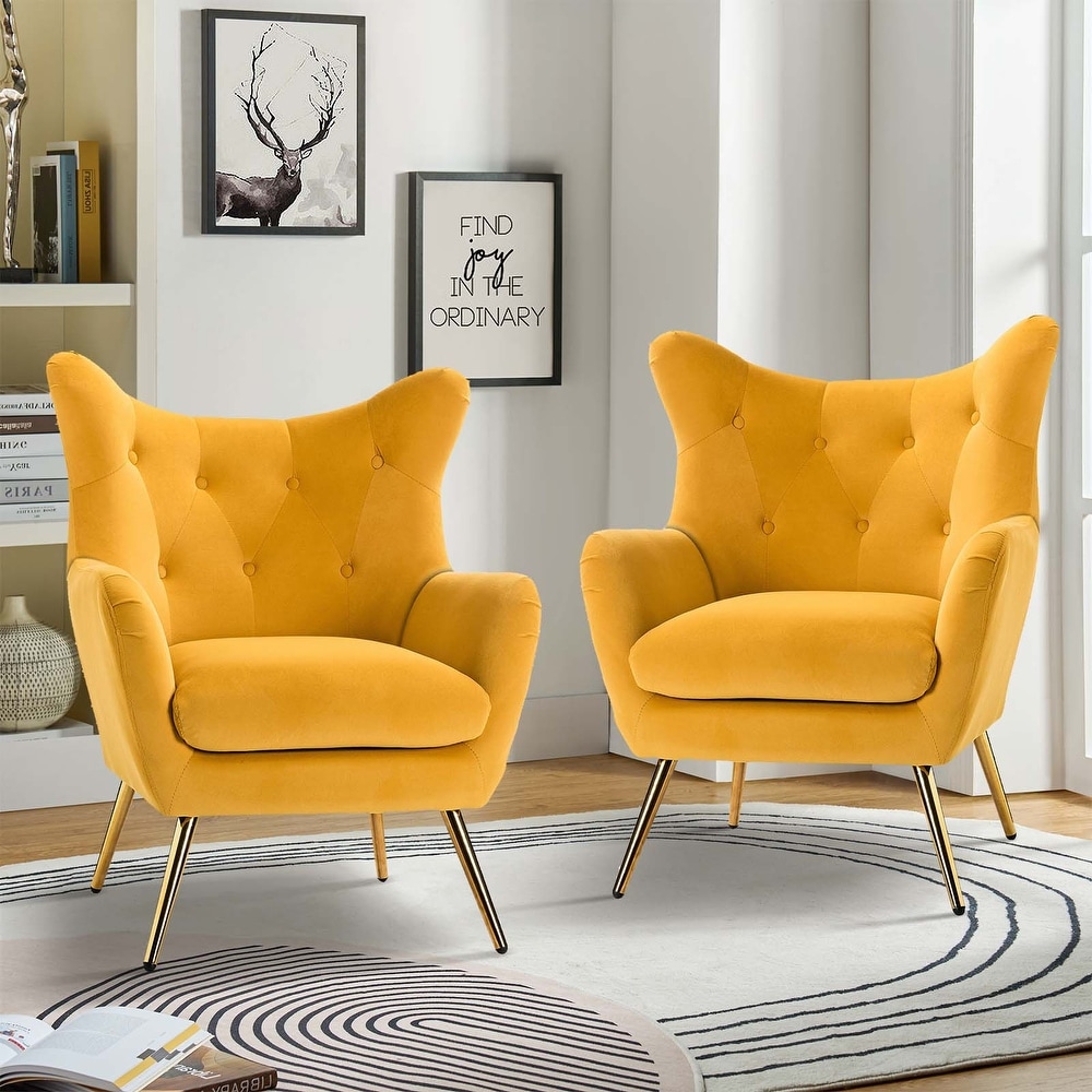 Yellow accent chairs for sale store