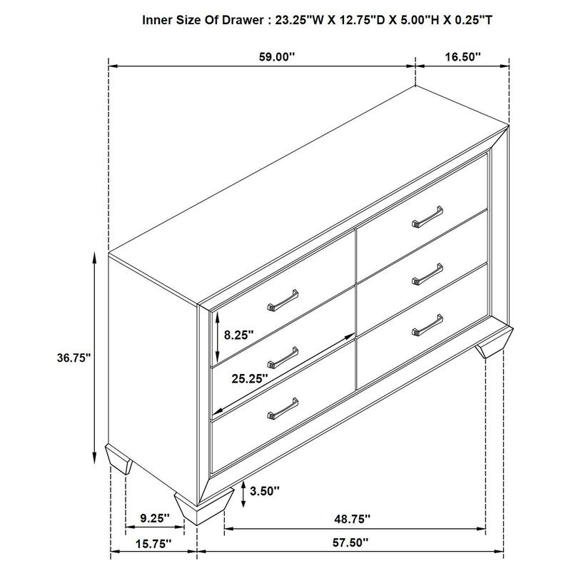 Harrison 6-drawer Dresser