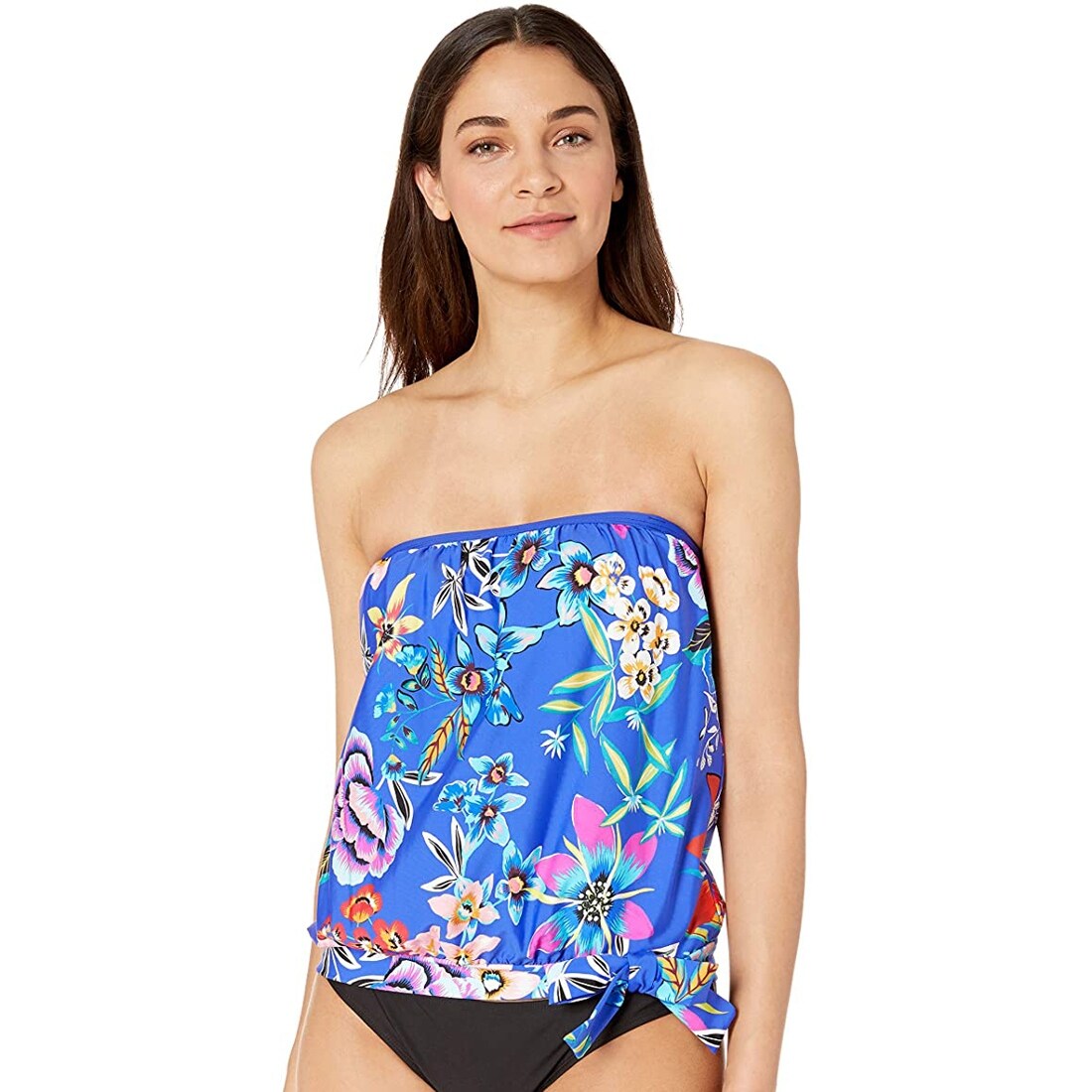 Blouson bandeau tankini top clearance