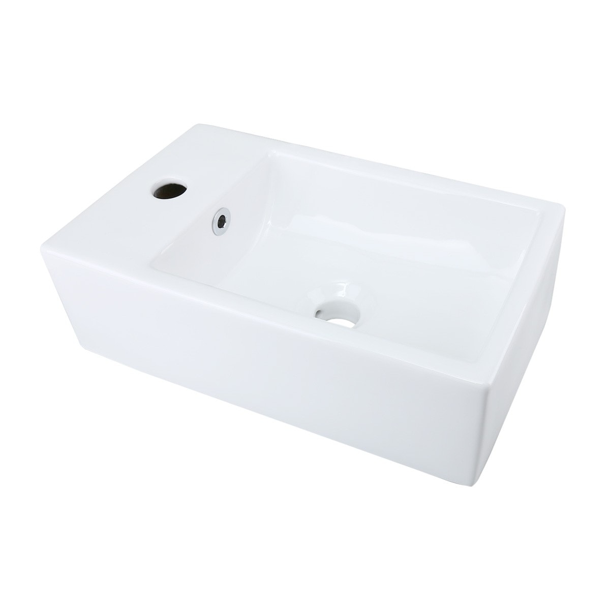 Renovators Supply Small White Bathroom Vessel Sink Scratch Resistant