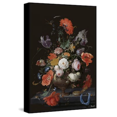 Assorted Bouquet Floater Framed Print on Canvas