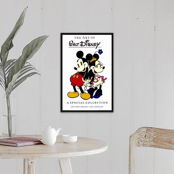 Shop Mickey Mouse Commercial Gallery 1991 Black Float Frame