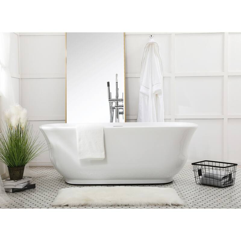 Cameron Soaking Bathtub in Glossy White