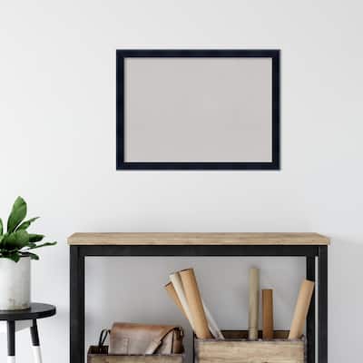 Madison Black Wood Framed Grey Corkboard Bulletin Board