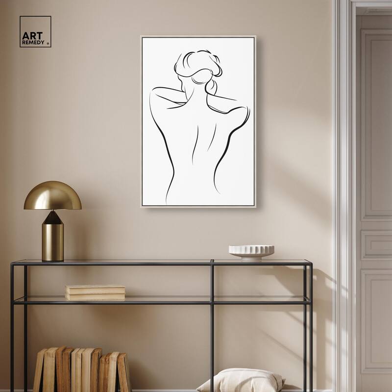 Woman in Contour II Canvas by Art Remedy