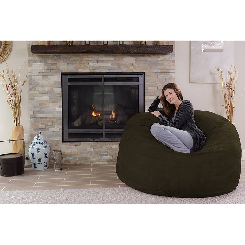 Bean Bag Chair 5-foot Memory Foam Removable Cover Bean Bags