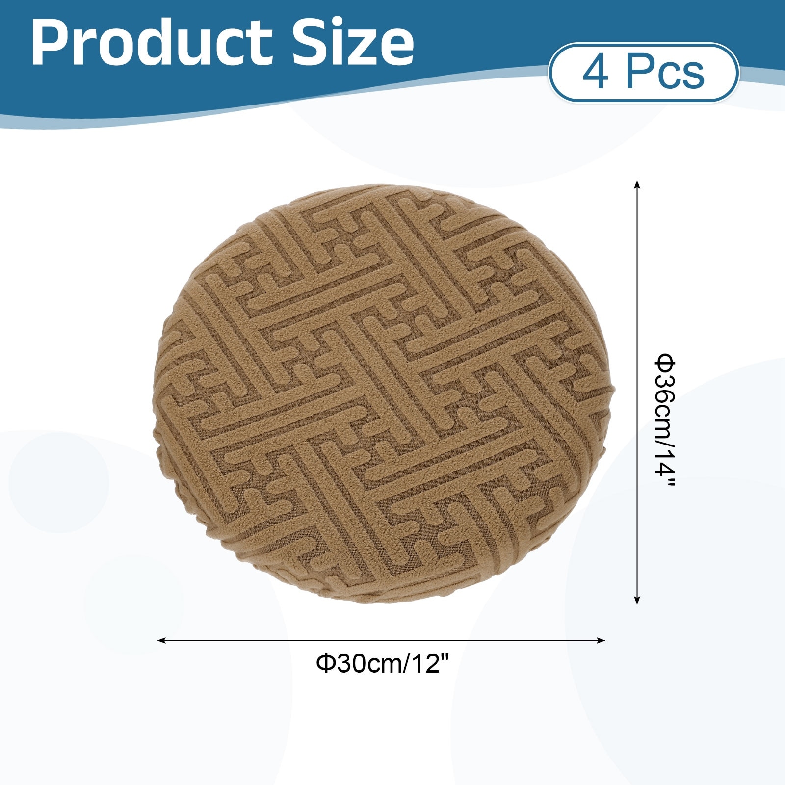 Bar Stool Covers Round, Soft Elastic Circle Stool Seat Cushion Slipcover for Home Hotel Bar Restaurant