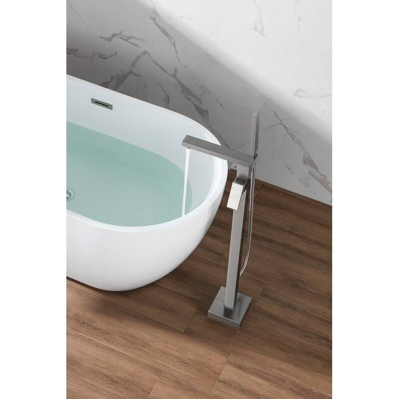 Elegant Lighting FAT-8002 Henry Floor Mounted Clawfoot Tub Filler with