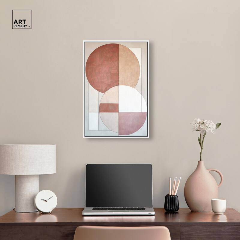 Modernist Circles I Canvas by Art Remedy