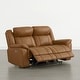 preview thumbnail 41 of 82, Spruce & Spring Genuine Leather Power Reclining Sofa with Optional Console & Flip-Down Table