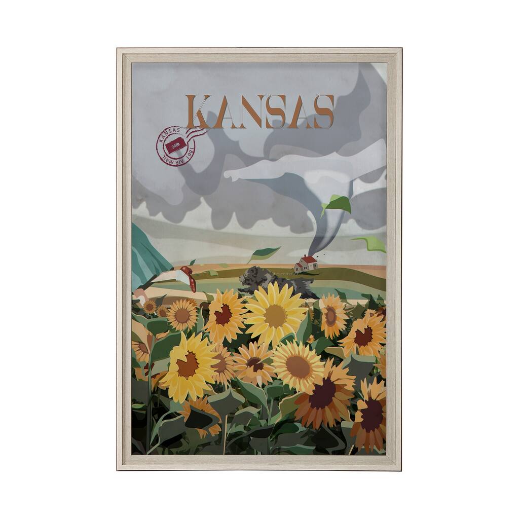 Kansas Go (XL) Framed Art Print