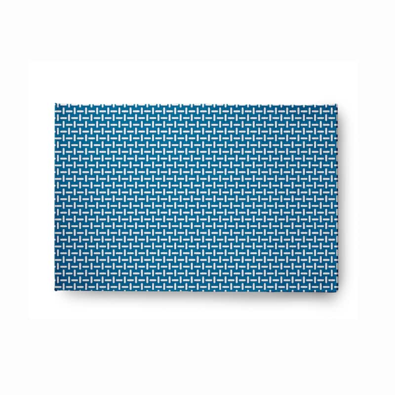 Woven Stitch Soft Chenille Rug - 2' x 3' - Blue