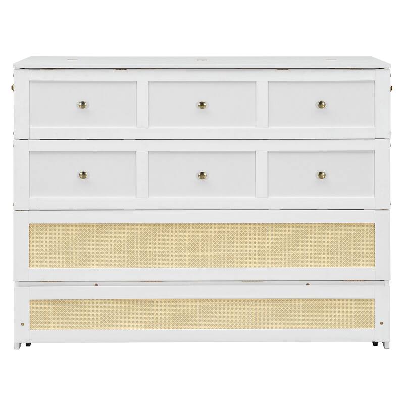 Full Size Murphy Bed with Large Drawers