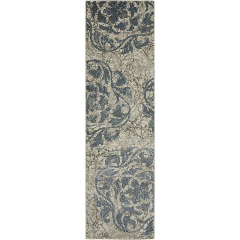 Nourison Maxell Modern Distressed Floral Mosaic Area Rug