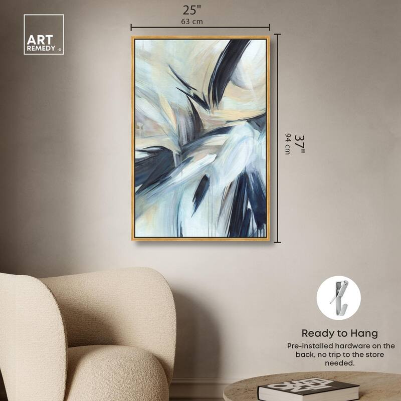 Layered Shadows Canvas by Art Remedy