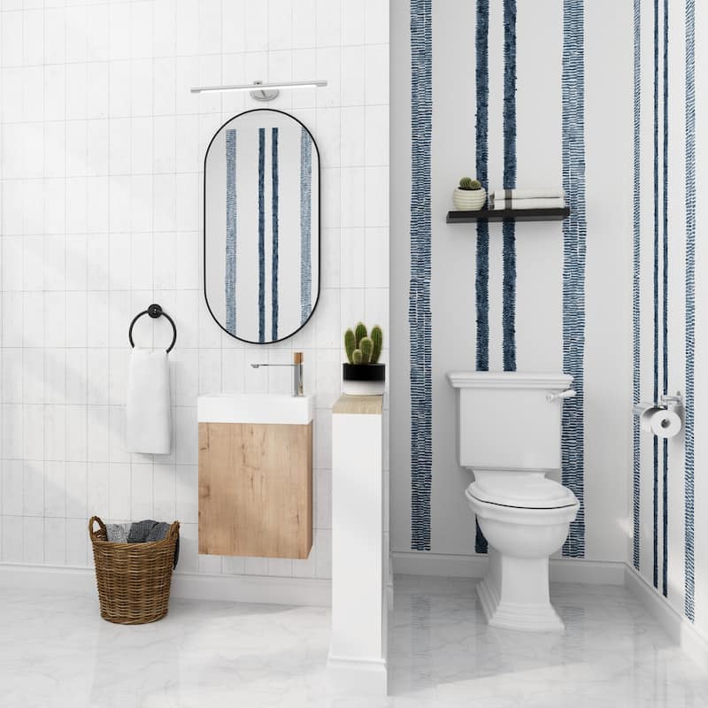 BNK 16/18 Inch Single Sink Bathroom Vanity with Soft Close Door