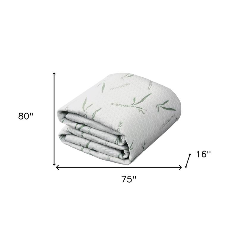King Waterproof Rayon from Bamboo Deep Pocket Mattress Cover - White