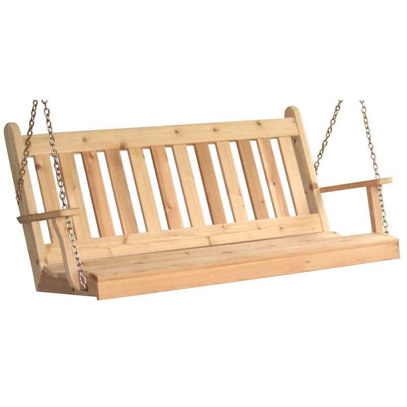 Pine 5' Traditional English Swing - Unfinished