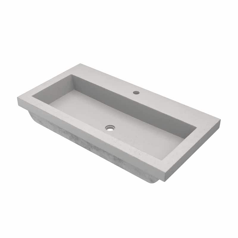 Native Trails Trough 36" NativeStone Drop In Bathroom Sink with 1 Hole