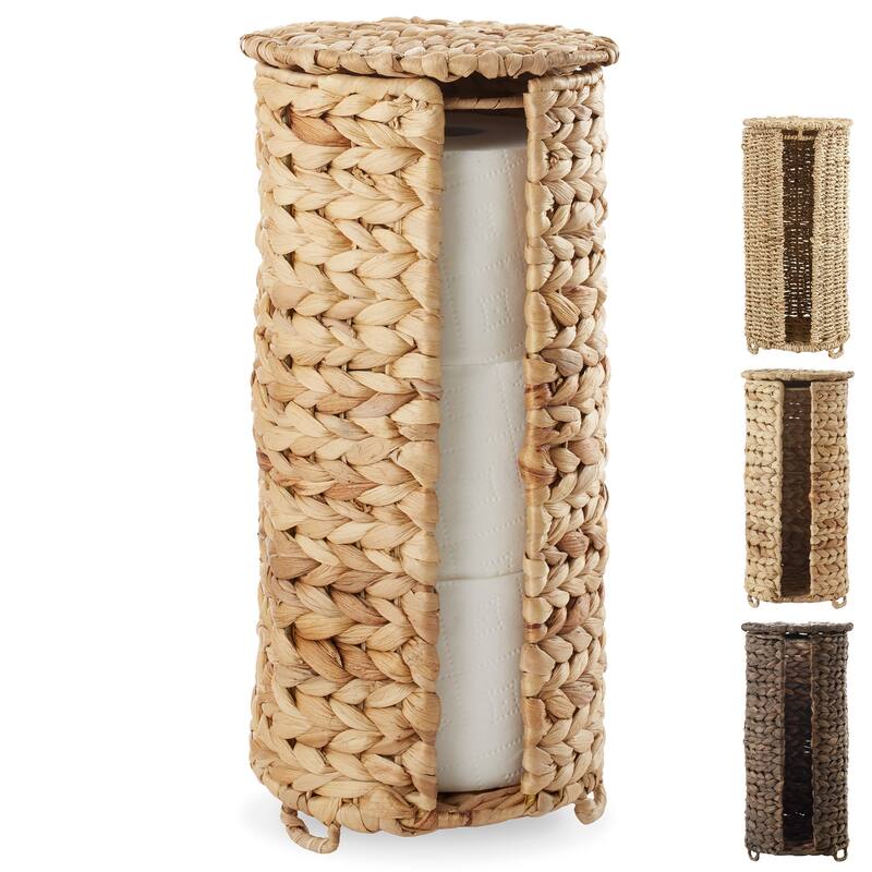 Toilet Paper Roll Holder Stand Bathroom Tissue Storage