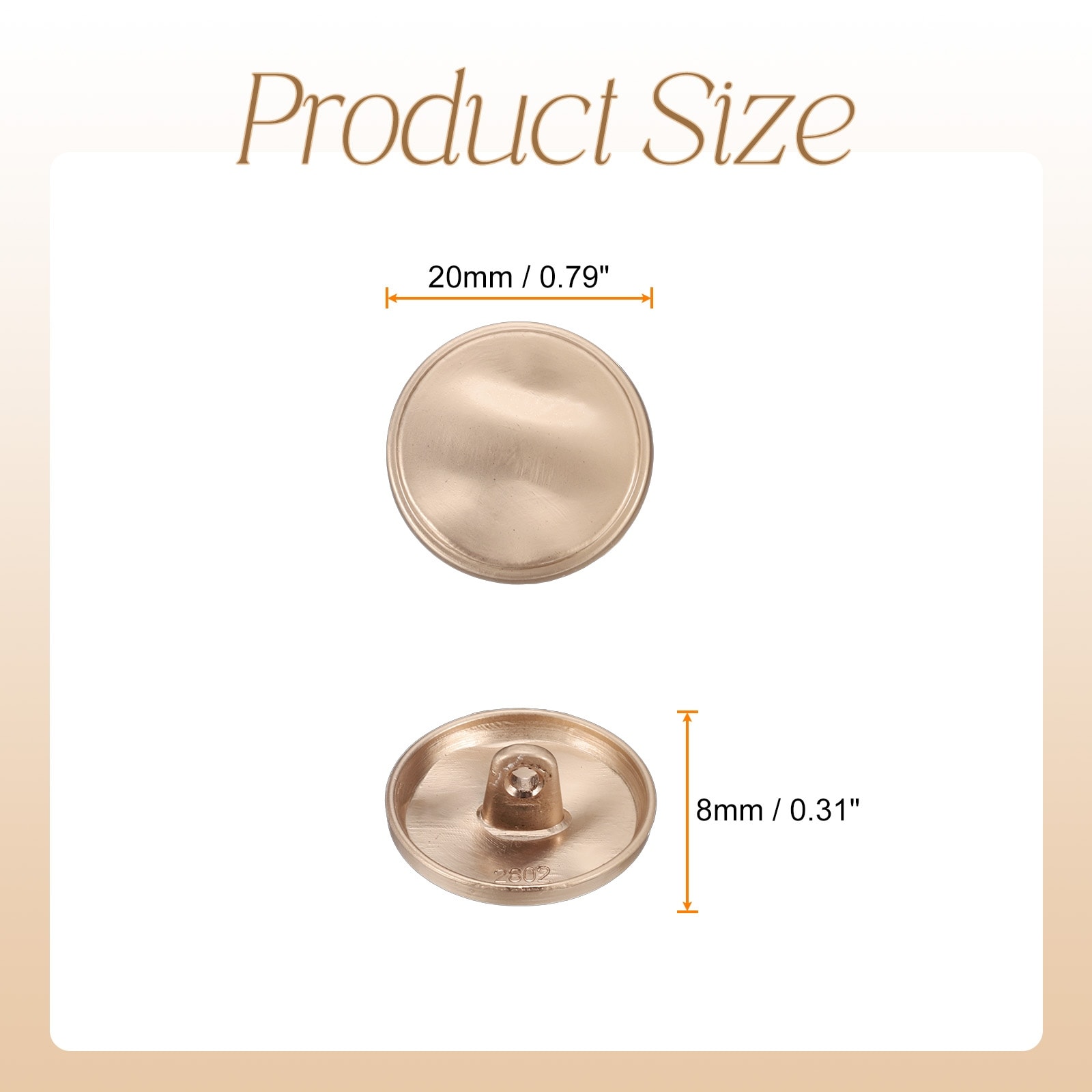 Metal Round Buttons Zinc Alloy Shank Wave Texture Sewing Craft Replacement Buttons for Clothing Decoration DIY Accessories