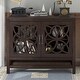 preview thumbnail 14 of 24, Merax Wood Accent Buffet Console Table with Storage Cabinet and Adjustable Shelf Brown
