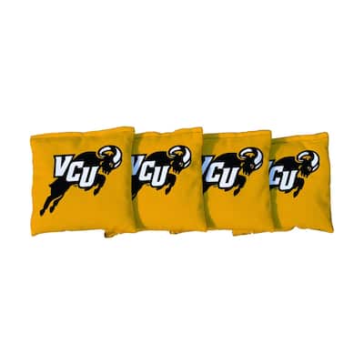 Virginia Commonwealth VCU Rams Yellow Cornhole Bags