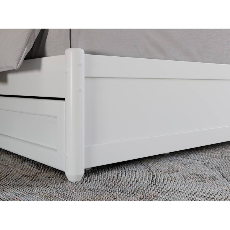 Felicity Platform Bed with Panel Footboard and Storage Drawers