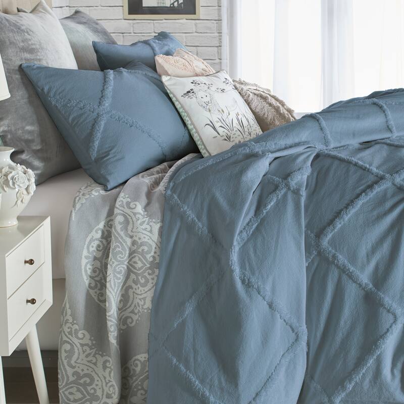 Porch & Den Norris Lattice Cotton Duvet Cover