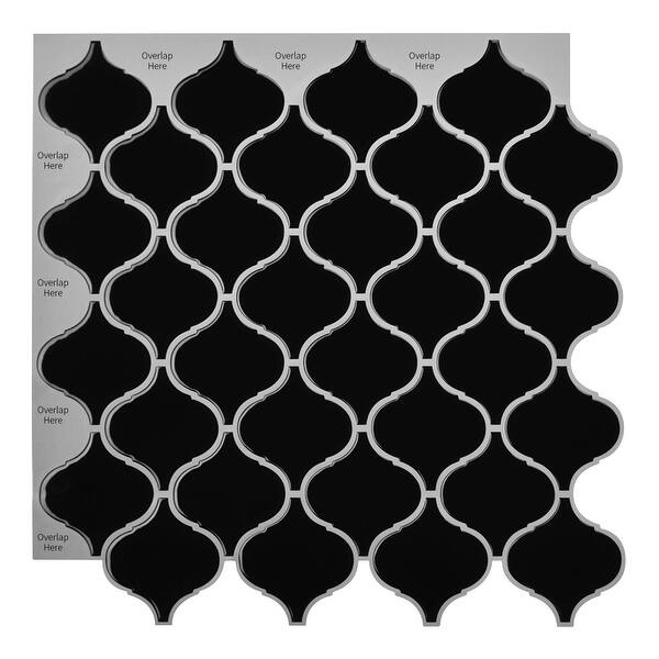 Art3d Lantern Mosaic Tile Peel and Stick Backsplash, 12''X 12'' , For Kitchen & Bathroom Bed